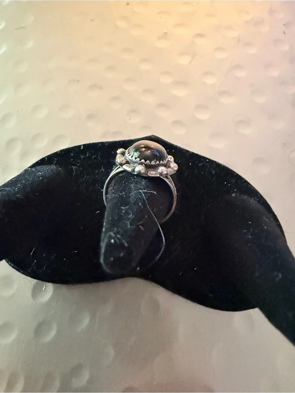 Southwest Black Onyx Oval Statement Ring